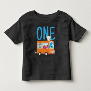 Sesamstraat Kookie Monster Food Truck Birthday Kinder Shirts