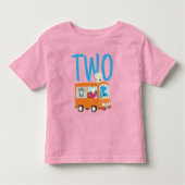 Sesamstraat | Kookie Monster Food Truck Birthday Kinder Shirts (Voorkant)