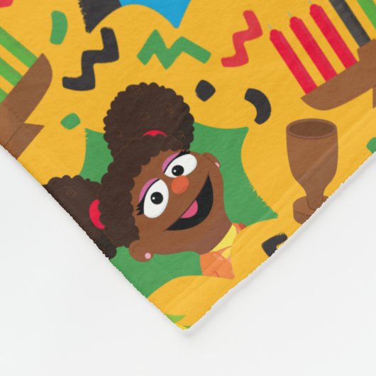 Sesamstraat Kwanzaa patroon Fleece Deken (Hoek)