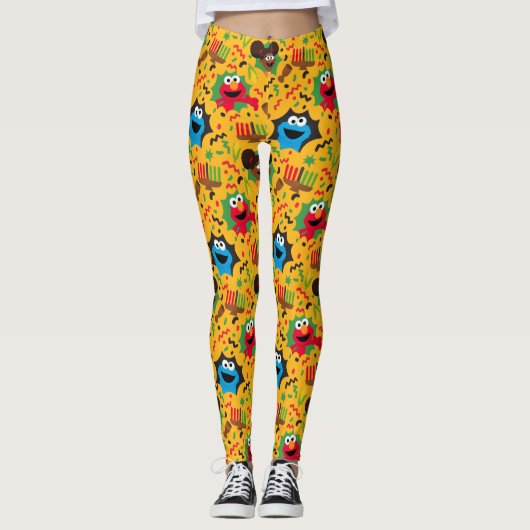 Sesamstraat Kwanzaa patroon Leggings (Voorkant)