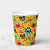 Sesamstraat Kwanzaa patroon Papieren Bekers (Achterkant)