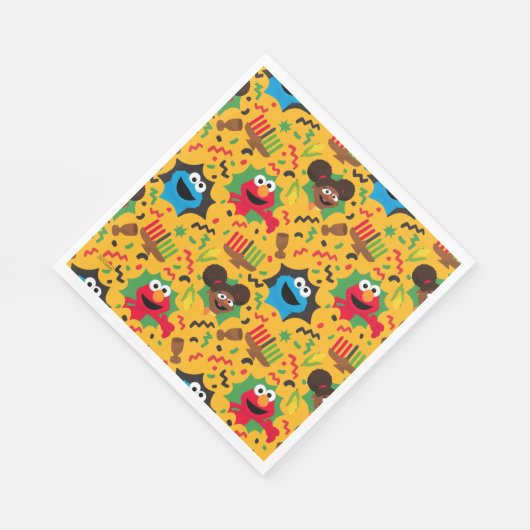 Sesamstraat Kwanzaa patroon Servet (Hoek)