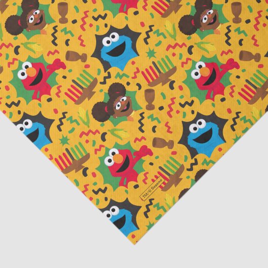 Sesamstraat Kwanzaa patroon Tissuepapier (Detail)