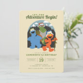 Sesamstraat | Laat het avontuur Birthday beginnen Kaart (Staand voorkant)