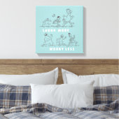 Sesamstraat | Lach meer zorgen minder Canvas Afdruk (Insitu (Slaapkamer))