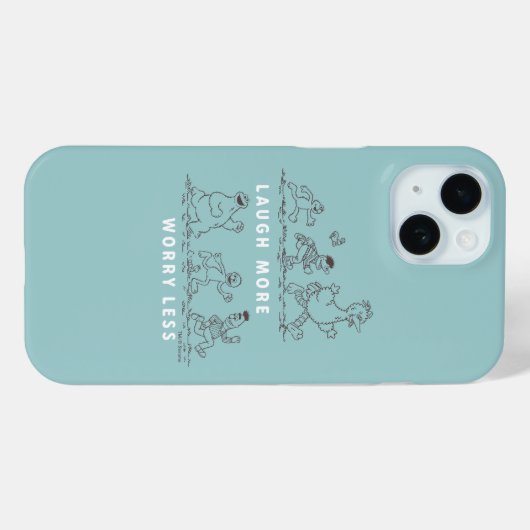 Sesamstraat | Lach meer zorgen minder Case-Mate iPhone Case (Achterkant (horizontaal))