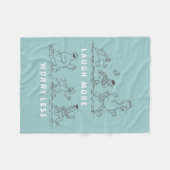 Sesamstraat | Lach meer zorgen minder Fleece Deken (Voorkant (Horizontaal))