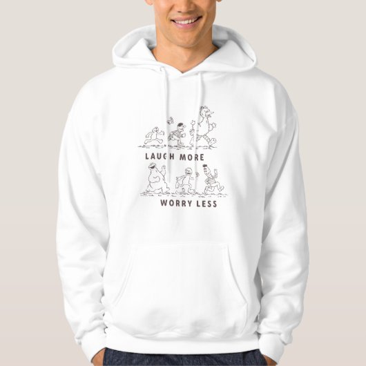 Sesamstraat | Lach meer zorgen minder Hoodie (Voorkant)