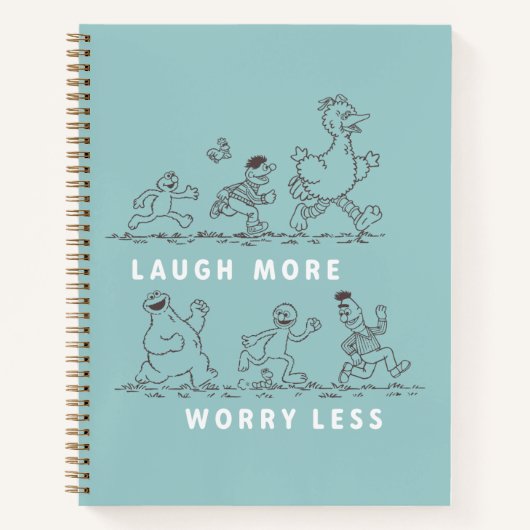 Sesamstraat | Lach meer zorgen minder Notitieboek (Voorkant)