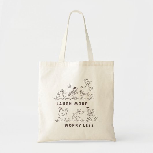 Sesamstraat | Lach meer zorgen minder Tote Bag (Voorkant)