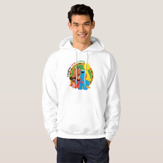 Sesamstraat | Lachen, liefde en eenheid Hoodie (Voorkant volledig)