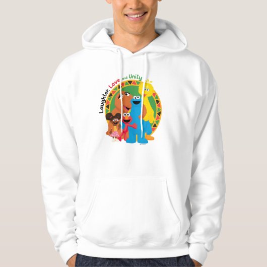 Sesamstraat | Lachen, liefde en eenheid Hoodie (Voorkant)