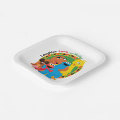 Sesamstraat | Lachen, liefde en eenheid Papieren Bordje (Gebogen)