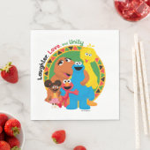 Sesamstraat | Lachen, liefde en eenheid Servet (Insitu)