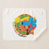 Sesamstraat | Lachen, liefde en eenheid Sherpa Deken (Voorkant (horizontaal))