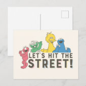 Sesamstraat | Laten we de straat ophangen! Briefkaart (Voorkant / Achterkant)