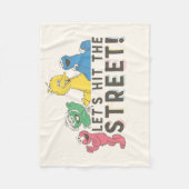 Sesamstraat | Laten we de straat ophangen! Fleece Deken (Voorkant)