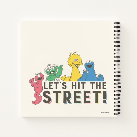 Sesamstraat | Laten we de straat ophangen! Notitieboek (Achterkant)