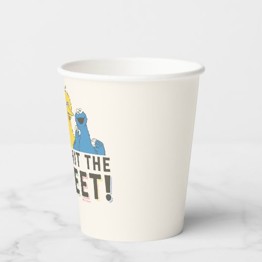 Sesamstraat | Laten we de straat ophangen! Papieren Bekers (Achterkant)