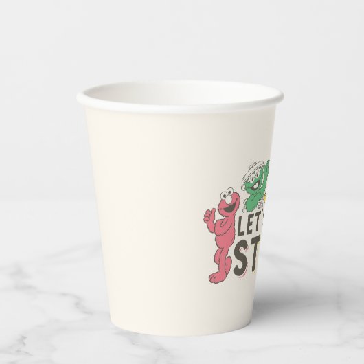 Sesamstraat | Laten we de straat ophangen! Papieren Bekers (Voorkant)