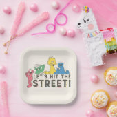 Sesamstraat | Laten we de straat ophangen! Papieren Bordje (Feest)