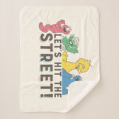 Sesamstraat | Laten we de straat ophangen! Sherpa Deken (Voorkant)