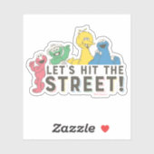 Sesamstraat | Laten we de straat ophangen! Sticker (Vel)