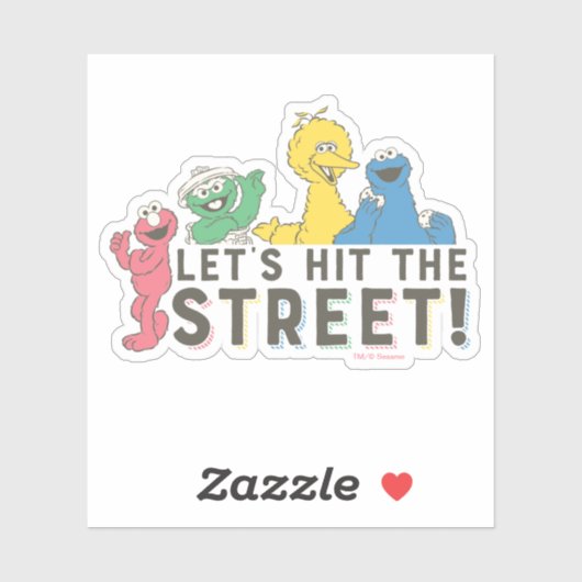 Sesamstraat | Laten we de straat ophangen! Sticker (Vel)