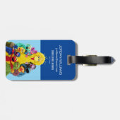 Sesamstraat | Leuk Kleurrijk Pals Portret Bagagelabel (Achterkant horizontaal)