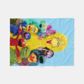 Sesamstraat | Leuk Kleurrijk Pals Portret Fleece Deken (Voorkant (Horizontaal))