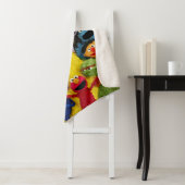 Sesamstraat | Leuk Kleurrijk Pals Portret Sherpa Deken (In situ)