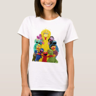 Sesamstraat Leuk Kleurrijk Pals Portret T-shirt