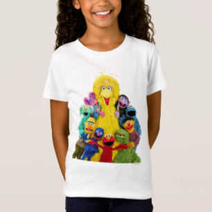 Sesamstraat Leuk Kleurrijk Pals Portret T-shirt