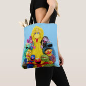 Sesamstraat | Leuk Kleurrijk Pals Portret Tote Bag (Dichtbij)