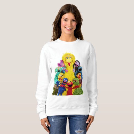 Sesamstraat | Leuk Kleurrijk Pals Portret Trui (Voorkant volledig)