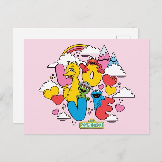 Sesamstraat | Liefde Briefkaart (Voorkant / Achterkant)