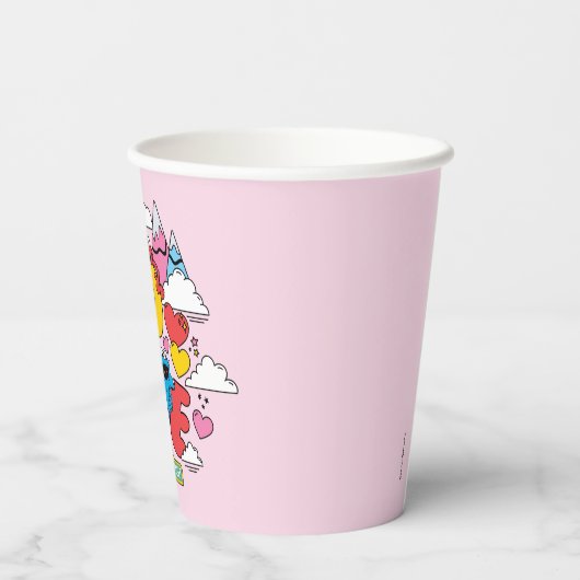 Sesamstraat | Liefde Papieren Bekers (Achterkant)