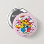 Sesamstraat | Liefde Ronde Button 5,7 Cm (Voorkant /achterkant)
