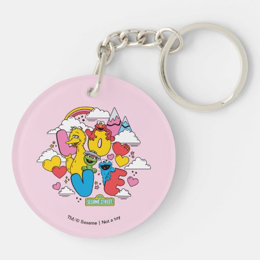 Sesamstraat | Liefde Sleutelhanger (Achterkant)