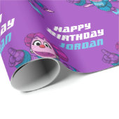 Sesamstraat | Mecha Abby | Jouw namen toevoegen Cadeaupapier (Rol Hoek)