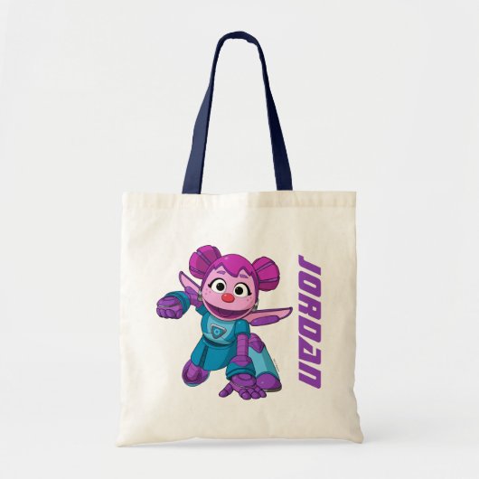 Sesamstraat | Mecha Builders Abby Add Jouw naam Tote Bag (Voorkant)