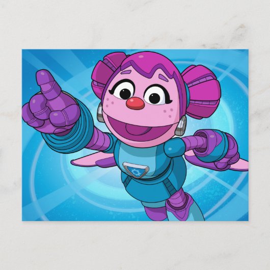 Sesamstraat | Mecha Builders Abby Briefkaart (Voorkant)