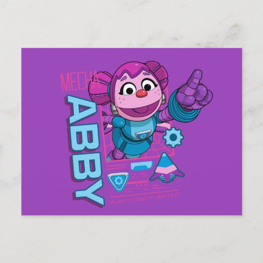Sesamstraat | Mecha Builders Abby Cadabby Briefkaart (Voorkant)