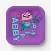Sesamstraat | Mecha Builders Abby Cadabby Papieren Bordje (Voorkant)
