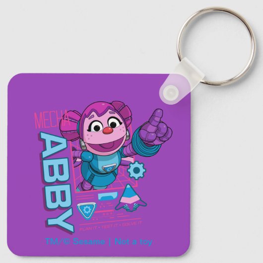 Sesamstraat | Mecha Builders Abby Cadabby Sleutelhanger (Achterkant)