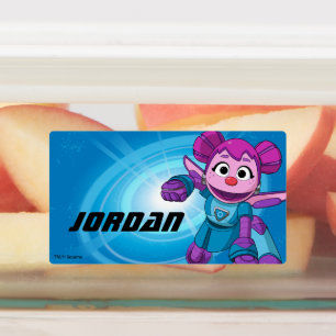 Sesamstraat Mecha Builders Abby in actie Labels