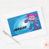 Sesamstraat | Mecha Builders Abby in actie Rechthoekige Sticker (Envelop)