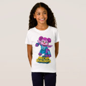 Sesamstraat | Mecha Builders Abby in actie T-shirt (Voorkant volledig)