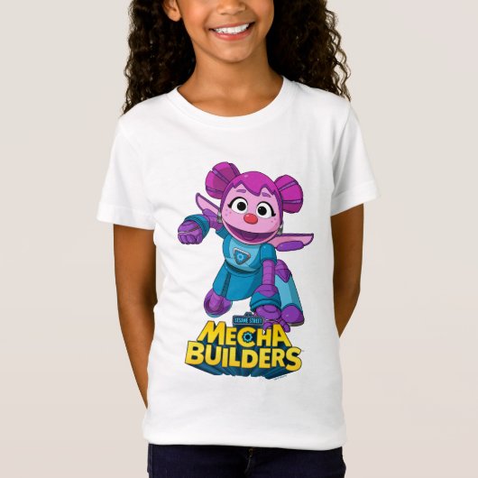 Sesamstraat | Mecha Builders Abby in actie T-shirt (Voorkant)