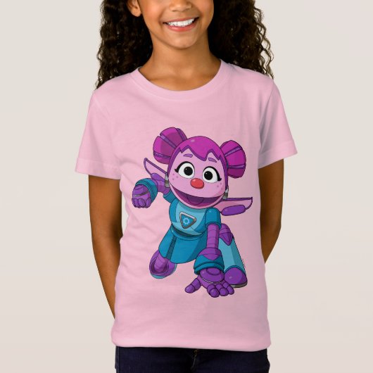 Sesamstraat | Mecha Builders Abby in actie T-shirt (Voorkant)